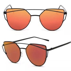 Orange/Red Colored Cateye Shades/Sunglasses
